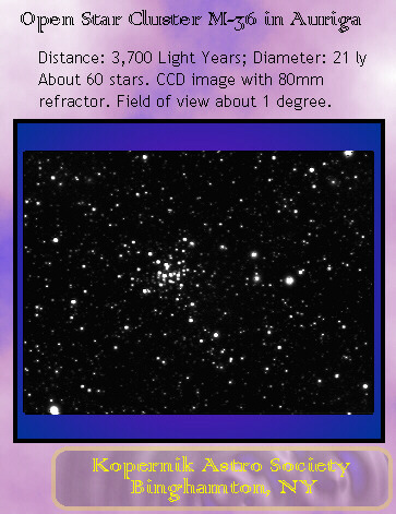 M-36, Open Star Cluster