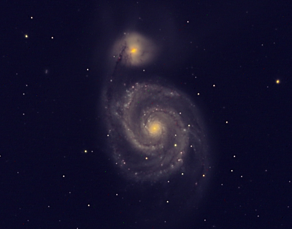 whirlpool galaxy cross