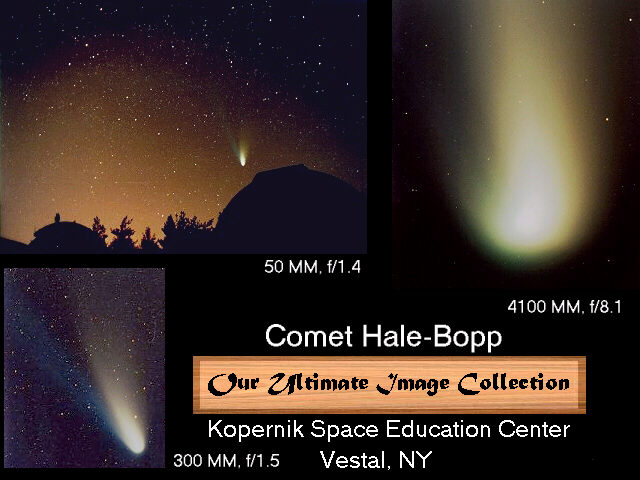 Title:  montage of Hale-Bopp Images