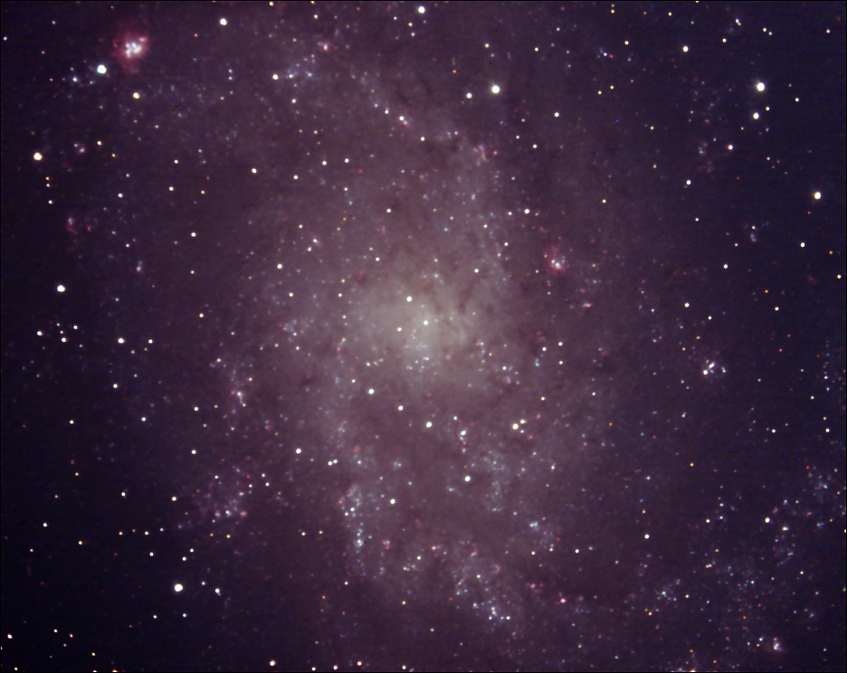 Spiral Galaxy M-33; CCD image thru 20 inch
