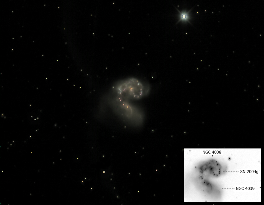 Galaxies NGC 4038, NGC 4039; aka The Antennae