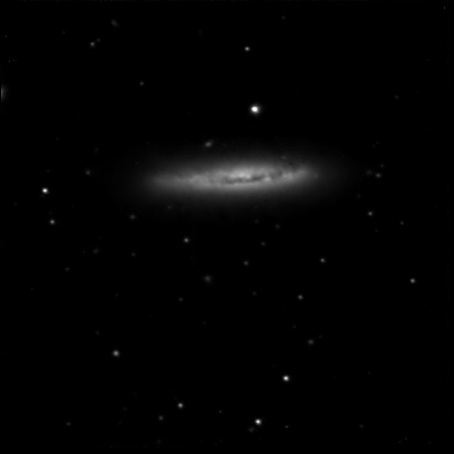 Spiral Galaxy NGC 4402; CCD image thru 20 inch