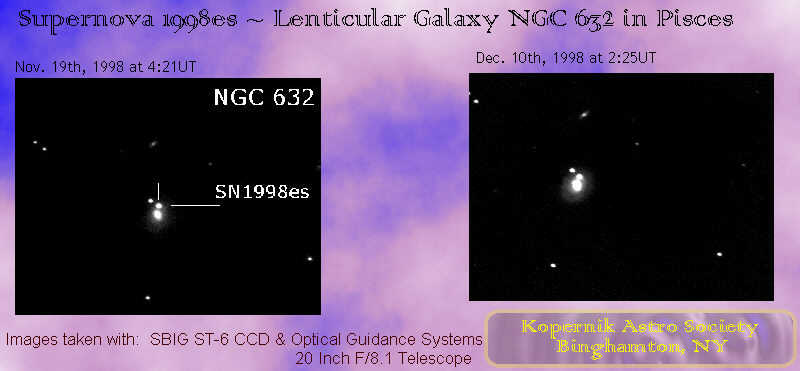 Supernova 1998es in NGC 632